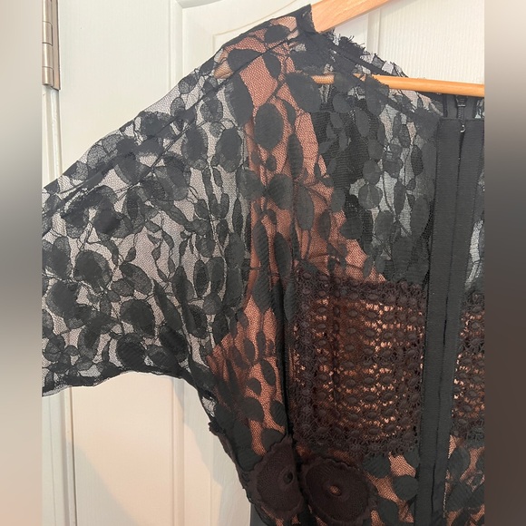 NWT Anthropologie Black Lace Carissima Sheath Dress - Byron Lars, Size 14 - Picture 5 of 7